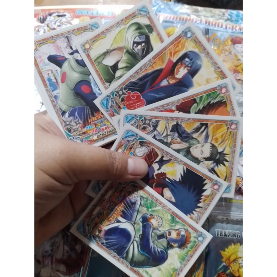 Kartu Naruto | Trading Card Naruto | Naruto Shippuden Harga Tertera 1 Pack isi 8 Kartu