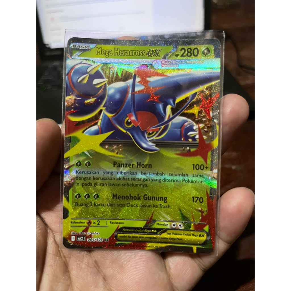 Kartu Pokemon Mega Heracross EX RR – Pokémon Card Indonesia (XY Era)