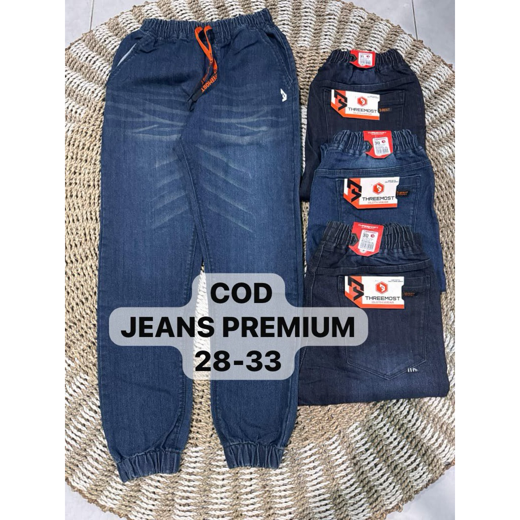 Jeans joger threemost jeans joger dewasa jeans joger panjang
