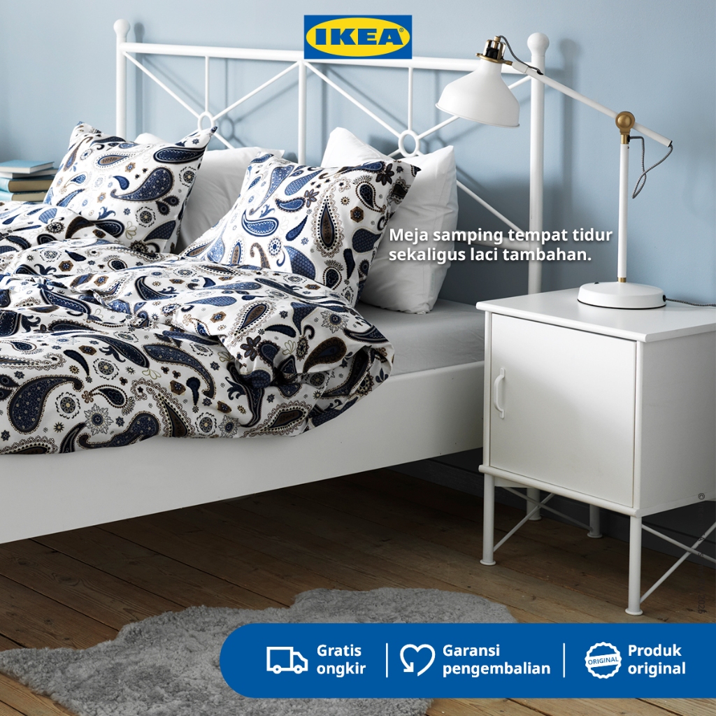 IKEA MUSKEN Meja Nakas Samping Tidur 45x58 cm
