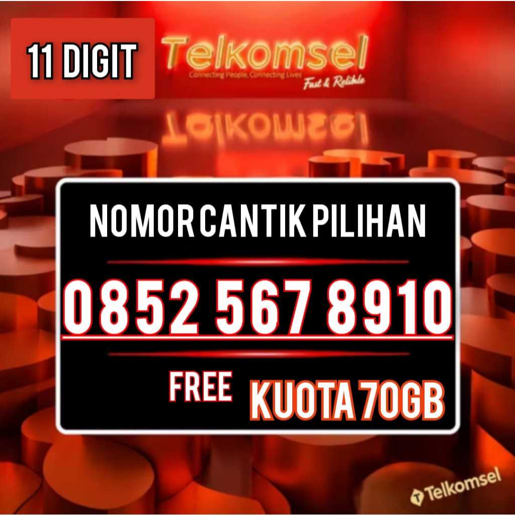 KARTU PERDANA TELKOMSEL NOMOR CANTIK TELKOMSEL 11 DIGIT KARTU TELKOMSEL