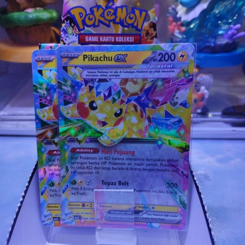PIKACHU EX RR MEGA IMPIAN