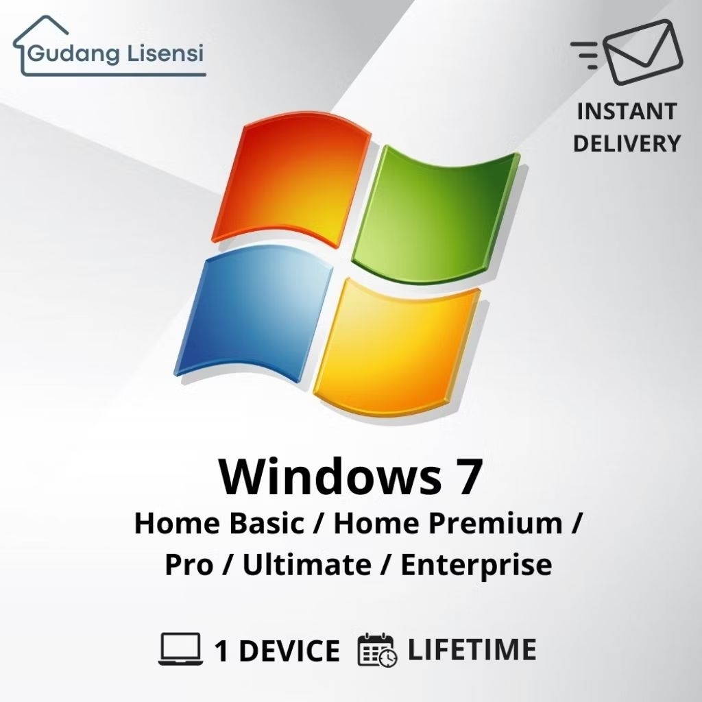 Windows 7 Home Basic | Home Premium | Pro | Ultimate | Enterprise Original Key Lifetime