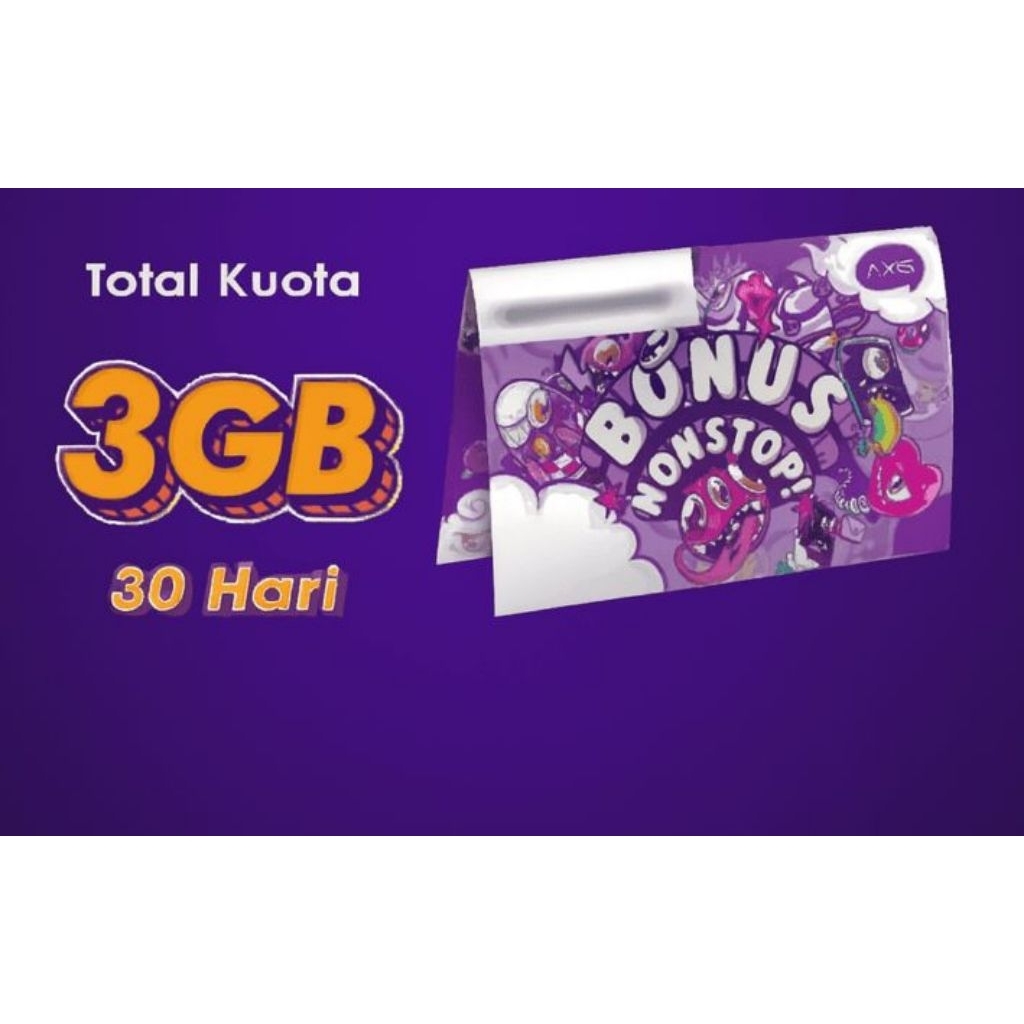 kartu perdana axis 3 gb 30 hari