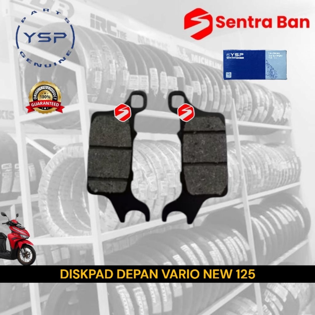 Brakepad diskpad kampas rem cakram depan genio vario 150 2018 kaliper tokico
