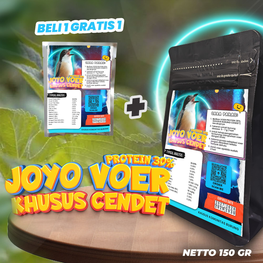 MAKANAN BURUNG CENDET | VOER BURUNG CENDET | VOER HARIAN | VOER NUTRISI KOMPLIT | VOER HARIAN KHUSUS