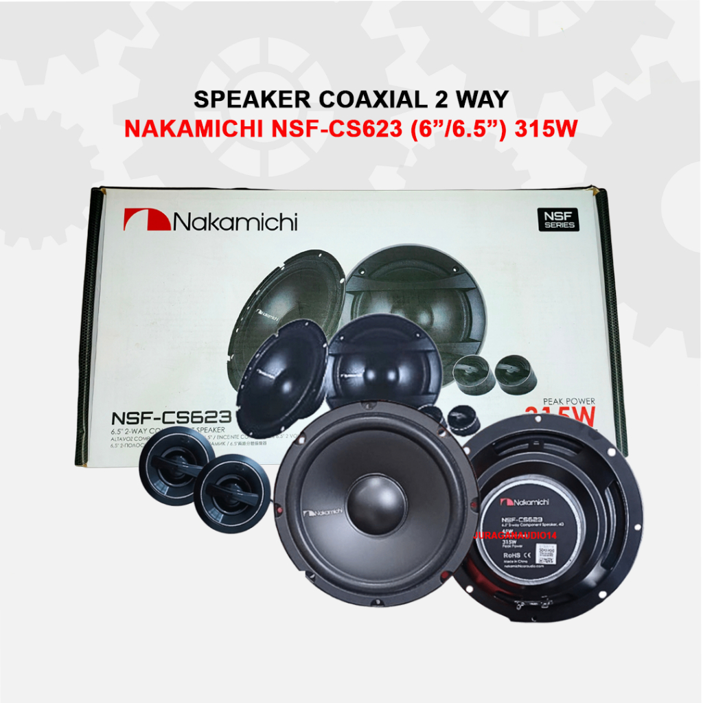 SPEAKER COAXIAL 2-WAY NAKAMICHI NSF-CS623 6"/6.5" (315W)