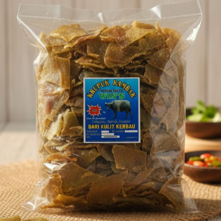 krecek rambak kerbau mentah khas tulungagung 1kg