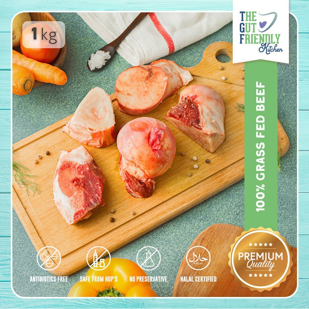 100% Grassfed Premium Quality Leg Bone Marrow | Tulang Kaki Campur Sumsum | Sapi Grassfed | Grassfed