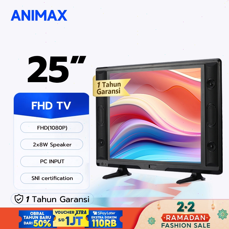 Animax Digital TV 24 inch  25 inch 22 inch Digiatal TV LED TV Tabung Garansi 1 Tahun
