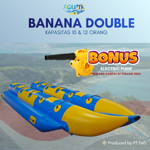 AQUATIC Banana Boat Double Wahana Air 10-12 Orang