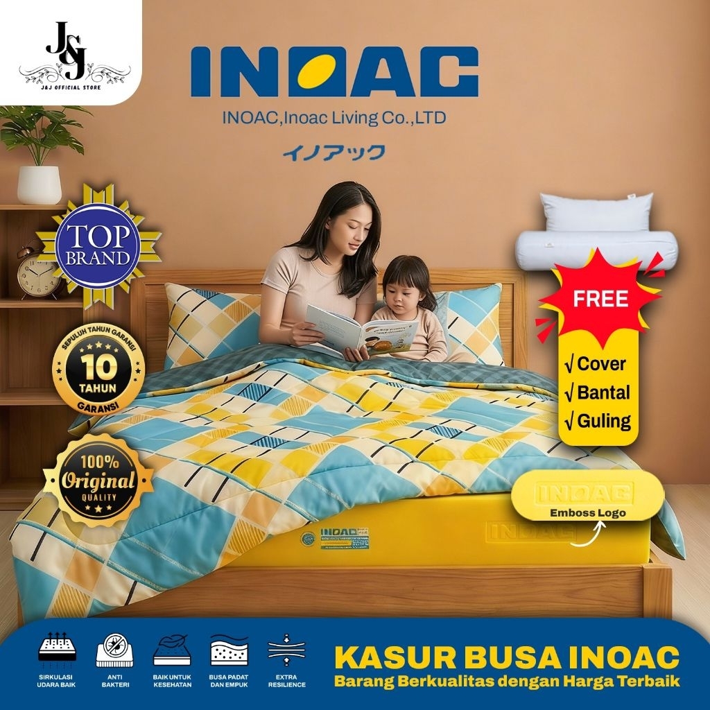 TERLARIS Kasur Busa NOAC ORIGINAL EPV Density 16 Garansi 10 Tahun DiJamin Ori100% Nomor 1 Kualitas T