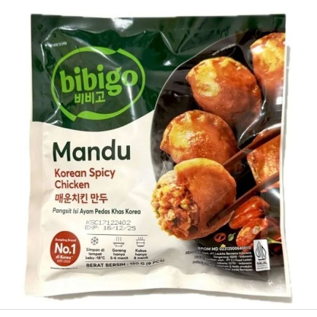 BIBIGO MANDU KOREAN SPICY CHICKEN 180 GRAM