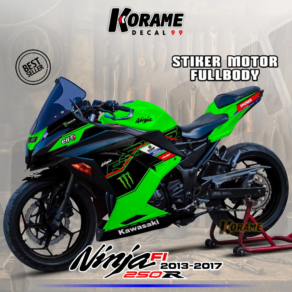 Decal Ninja 250 FI Full body - Stiker Ninja 250 FI Old // Decal Sticker Ninja 250 FI Model Desain Ra