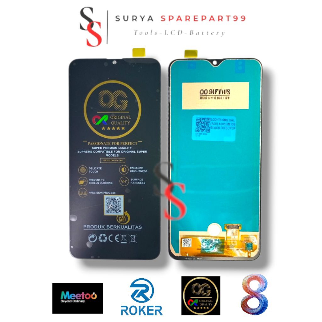 LCD-TOUCHSCREEN-ORIGINAL100%-SAMSUNG:SAMSUNG.A20