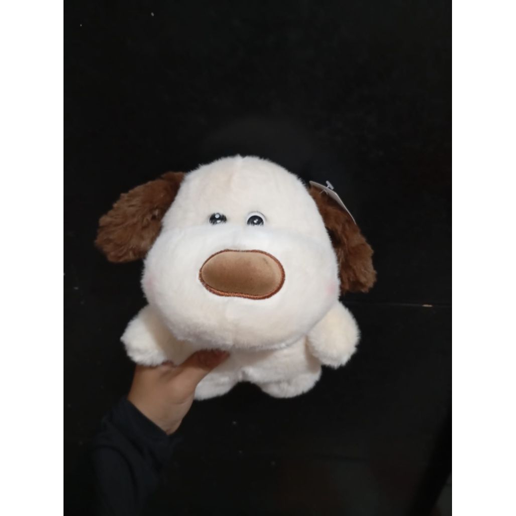 boneka anjing hidung coklat ohsome
