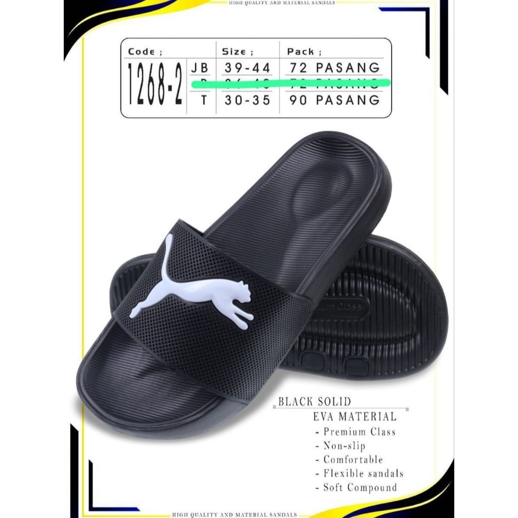 Sandal Slip-On Pria/Sandal Laki Laki anti Air