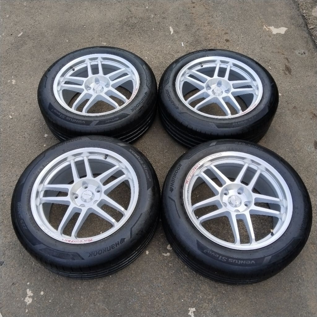 Velg JDM Racing Hart CP035 | R18 Pcd 5x114 Lebar 8.5 ET 22 + Ban Hankook 225/55 R18