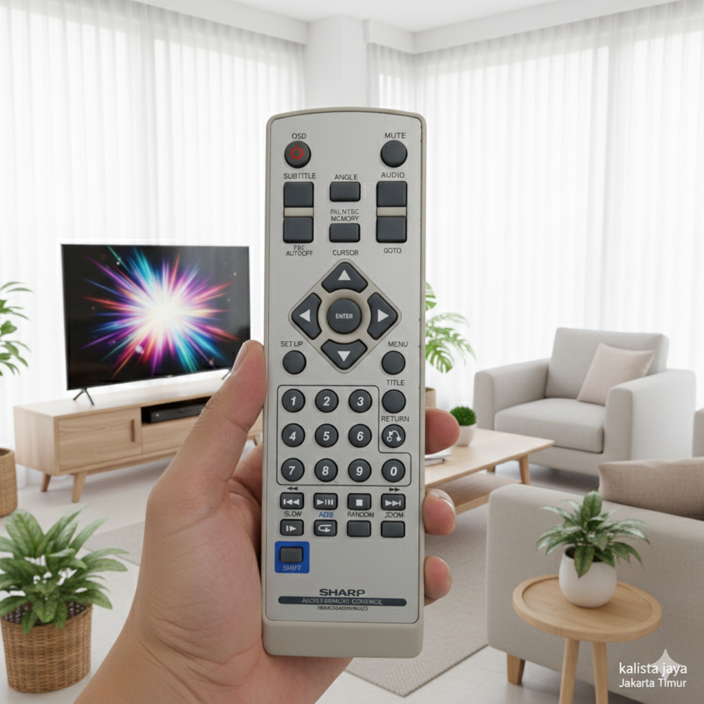 REMOTE REMOT DVD AUDIO SHARP RRMCGA006BGZZ ORIGINAL ASLI