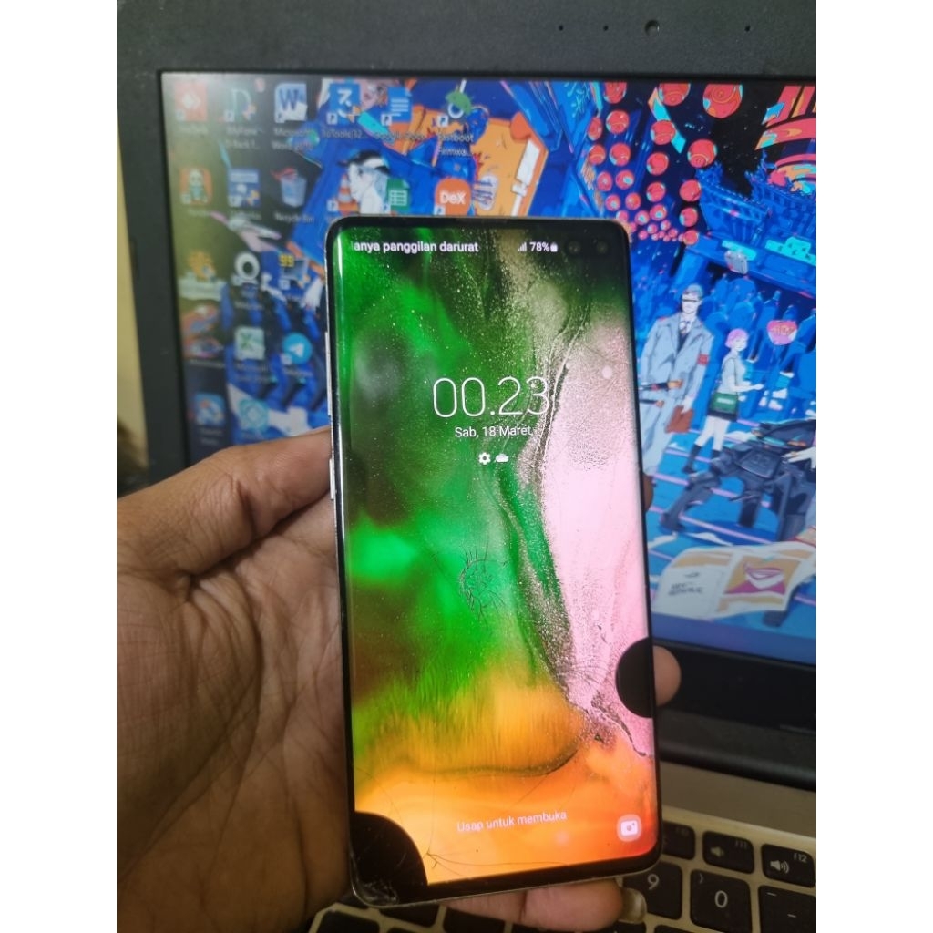 Ponsel Flagship Samsung Galaxy S10 Plus Ram 8GB Rom 128GB