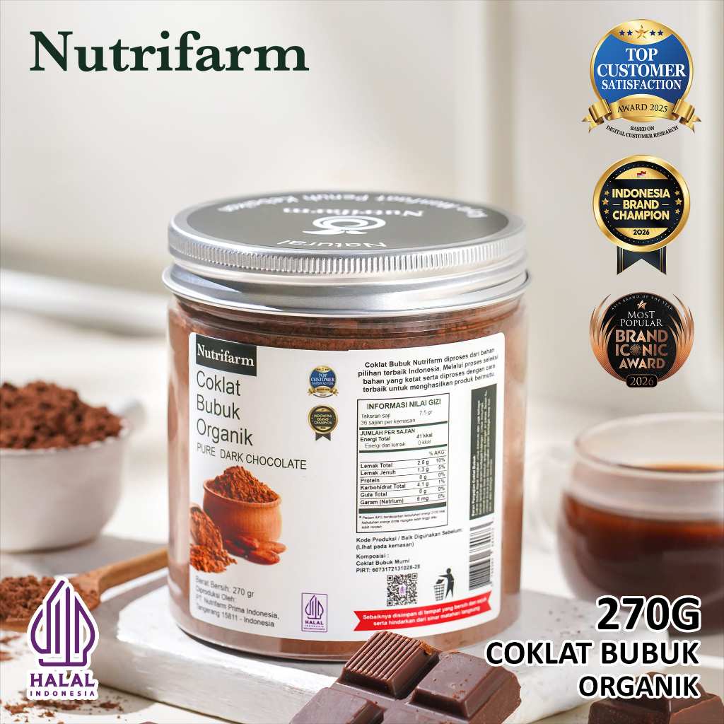 Nutrifarm Dark Chocolate Powder 270g
