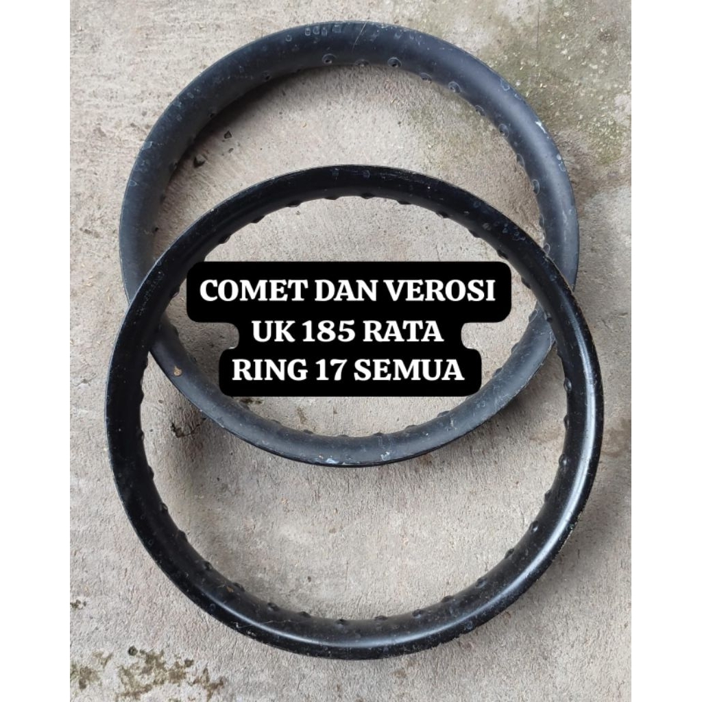 Velg COMET dan VEROSI setengah lingkaran uk 185 rata ring 17