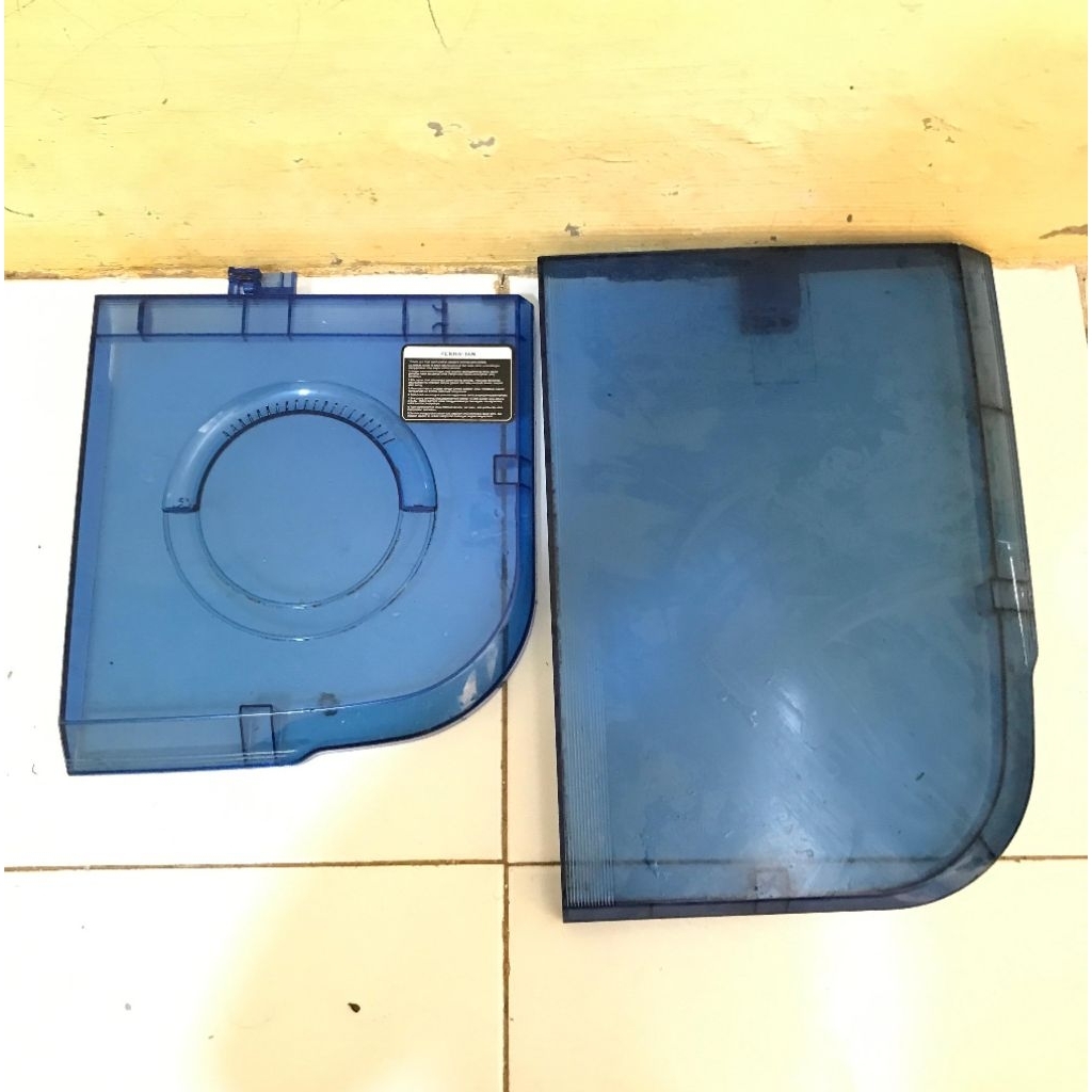 tutup mesin cuci dan pengering Aqua original second bagus