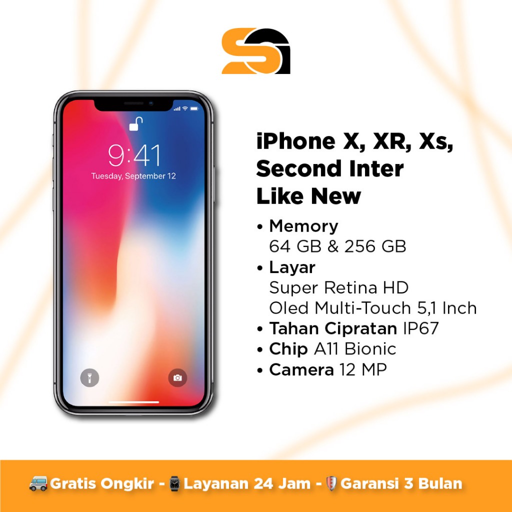 iPhone X Second Ex Inter Original – Bergaransi Siap Pakai