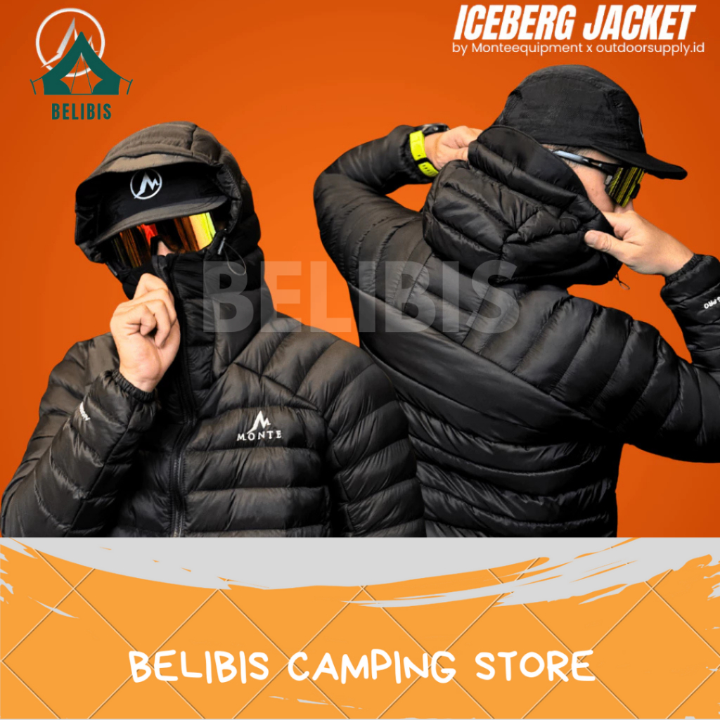 JAKET PUFFER JACKET PUFFER MUSIM DINGIN JAKET GUNUNG BULU ANGSA JAKET GELEMBUNG_MONTE EQUIPMENT