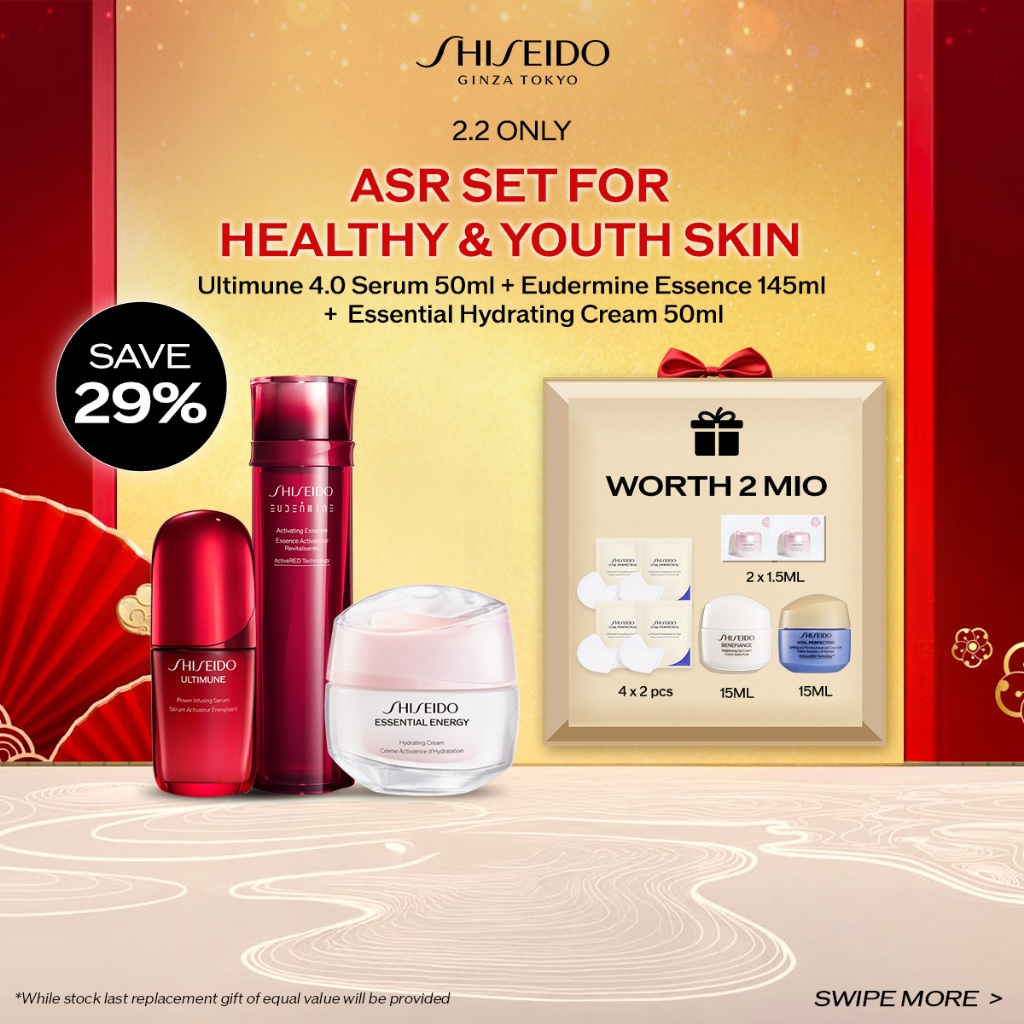 BUNDLE Shiseido New ASR Skincare Set 2 for Young Generation