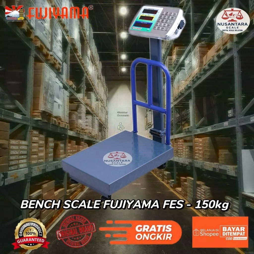 Timbangan Duduk Digital 150kg FUJIYAMA Timbangan 2 Layar Digital