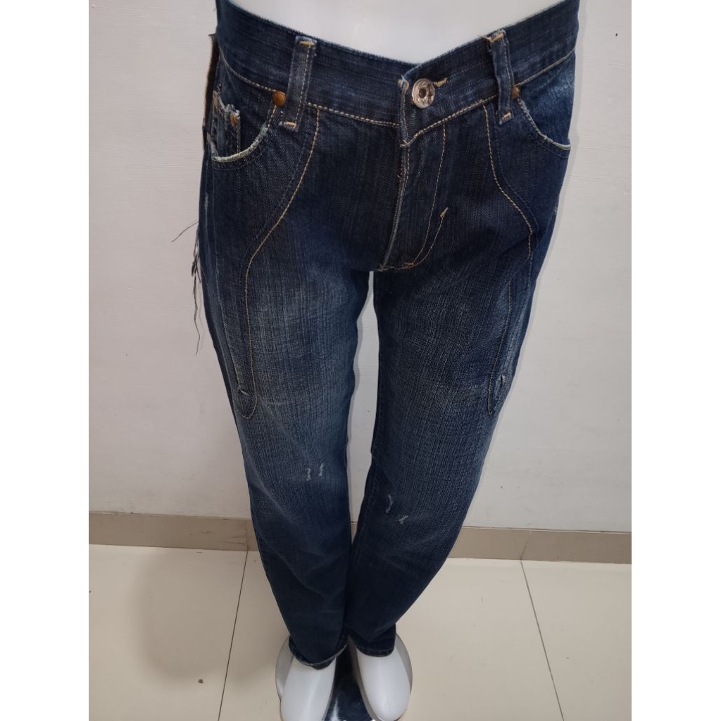 celana panjang Jeans Denim pria Energie tersedia ukuran 27 dan 31 - celana jeans model pensil pria -