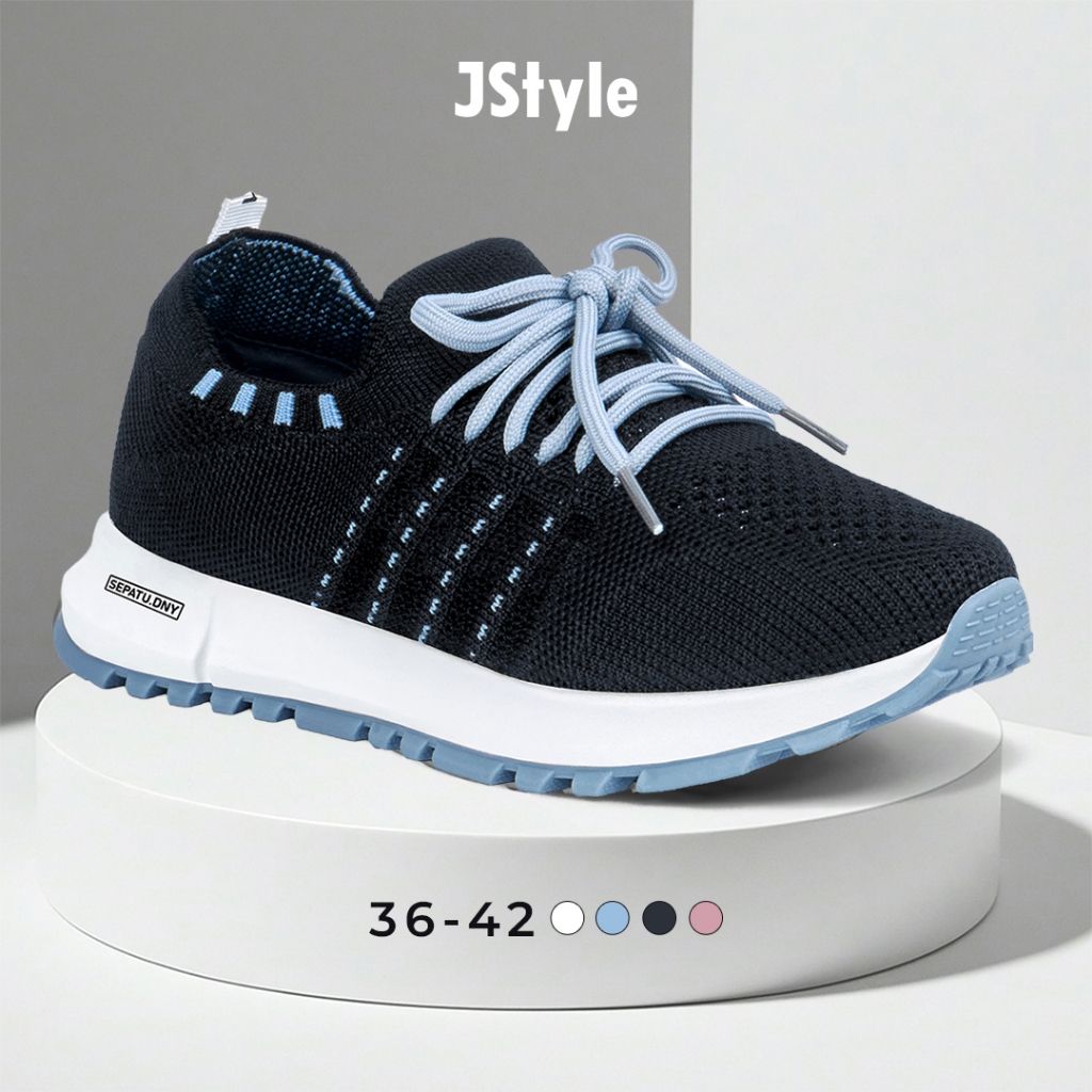 JS Sepatu Olahraga Sneakers Wanita Sepatu Lari Sneaker Ringan Sport Shoes SP-441