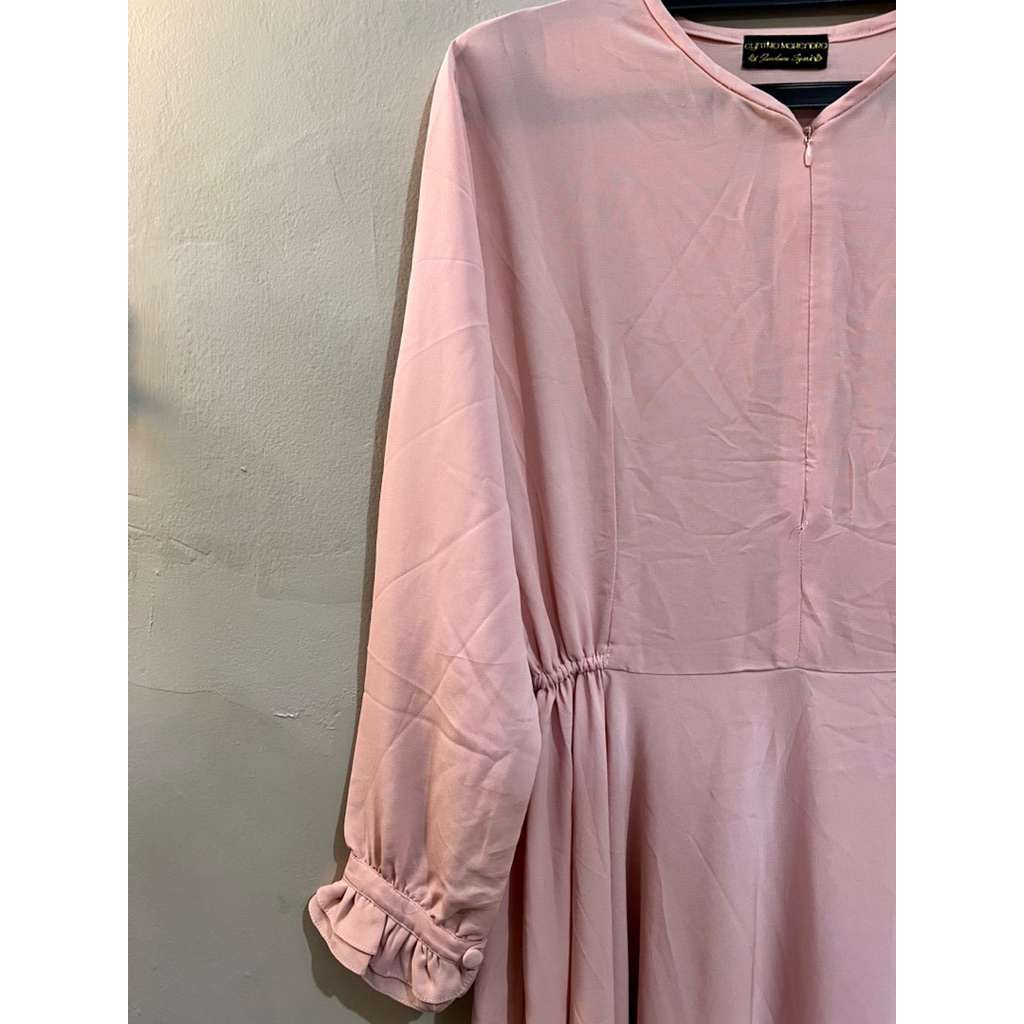 GAMIS / ABAYA PEACH PINK SALEM PRELOVED
