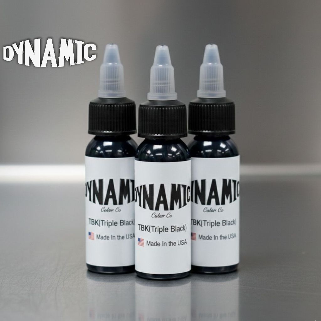 Tinta Tattoo Dynamic Triple Black 1/2oz 15ml Original USA BONUS INK CUP | Dynamic Black Ink Tato Hit