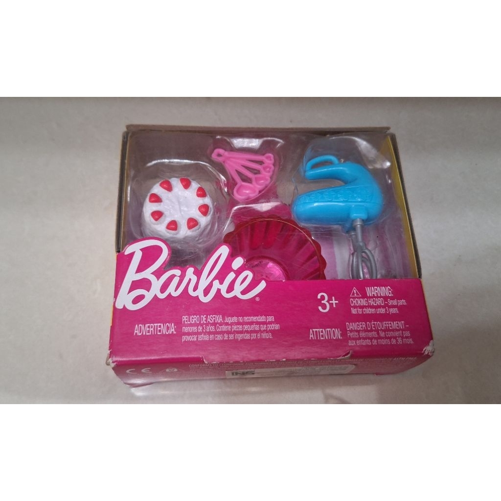 Aksesoris, mainan barbie, dapur kecil mattel