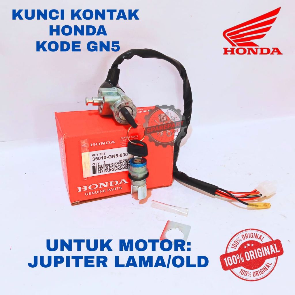 KUNCI KONTAK ORIGINAL HONDA KODE GN5 GRAND, KUNCI KONTAK GRAND, ASTREA, LEGENDA