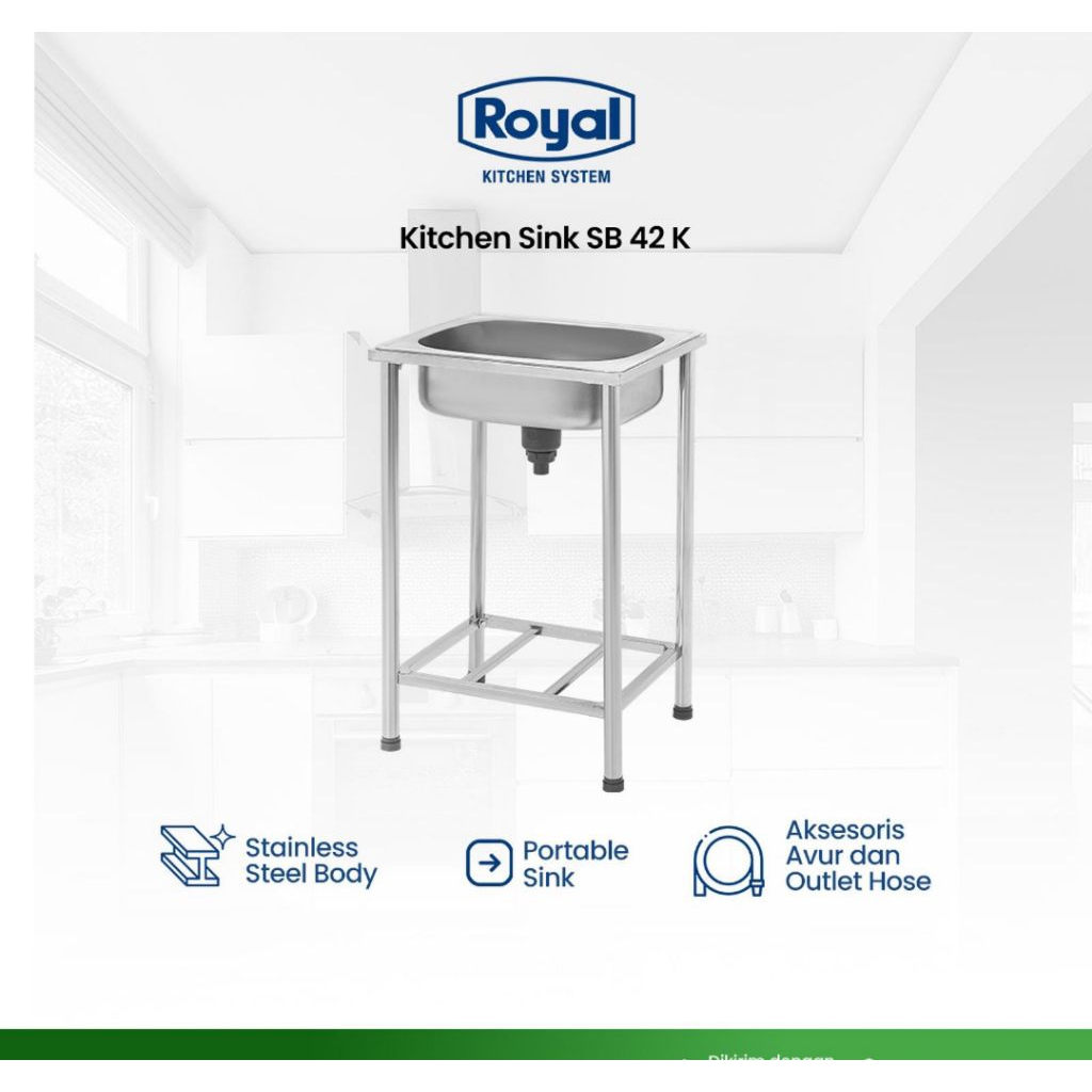kitchen sink Royal sb 42 k / kitchen sink portable Royal 1 lubang