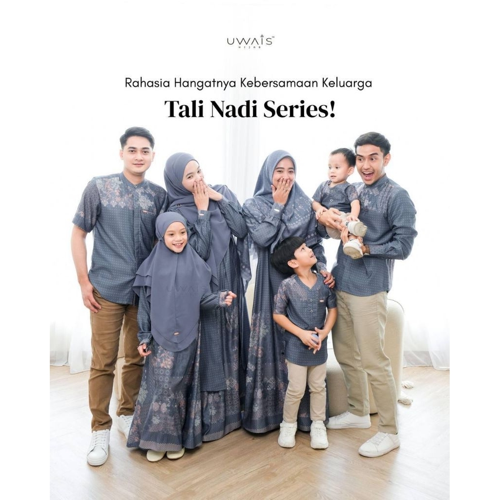 BAJU GAMIS SARIMBIT COUPLE FAMILY SET PRINT MOTIF BATIK AMARA TALITHA DRESS TAQI KOKO PENDEK PANJANG