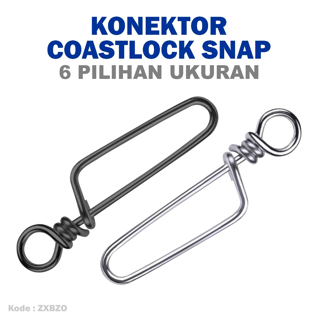 PETUALANGAN PANCING Konektor Pancing ZXBZO Connector Pancing Rolling Swivel Bahan Stainless Steel