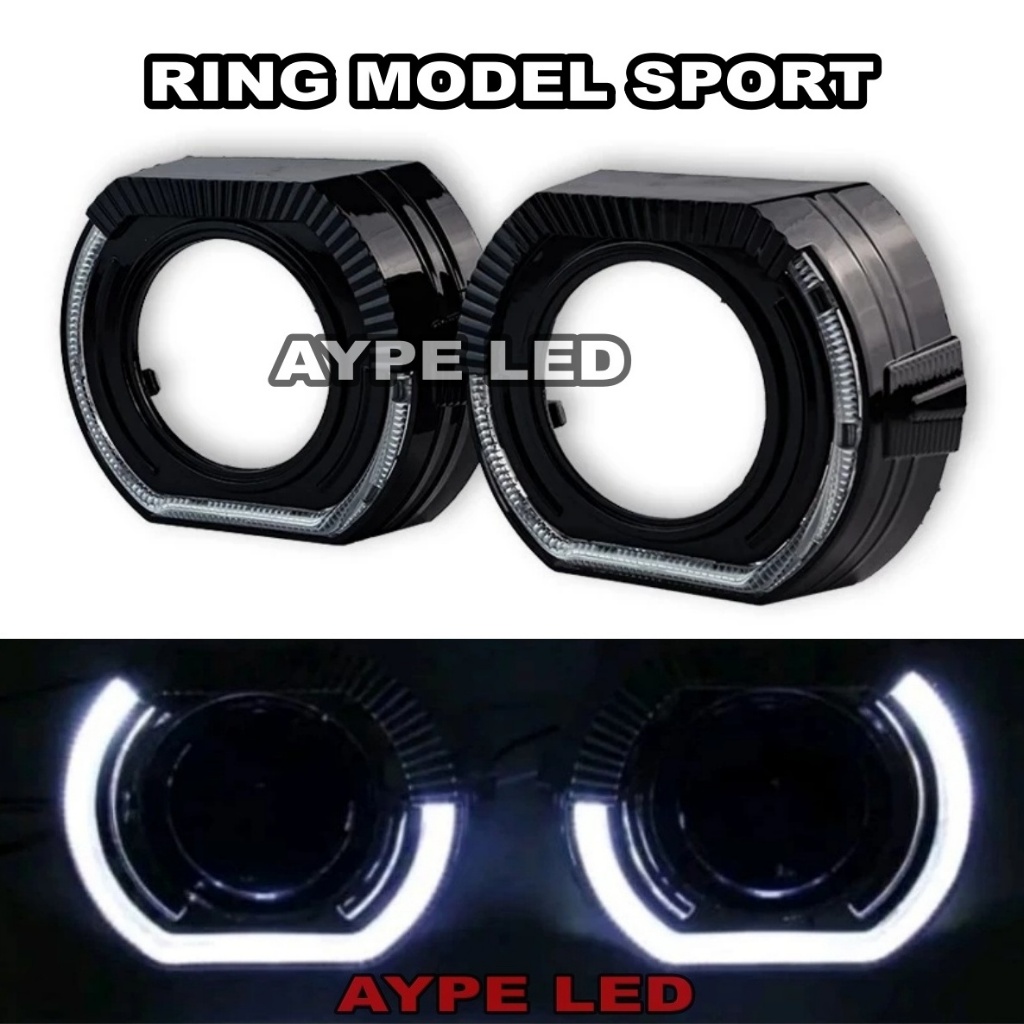 Ring Bmw Sport Black Housing Series 2.5 inch 3 inch Biled Projector Shroud Bmw Model Sport