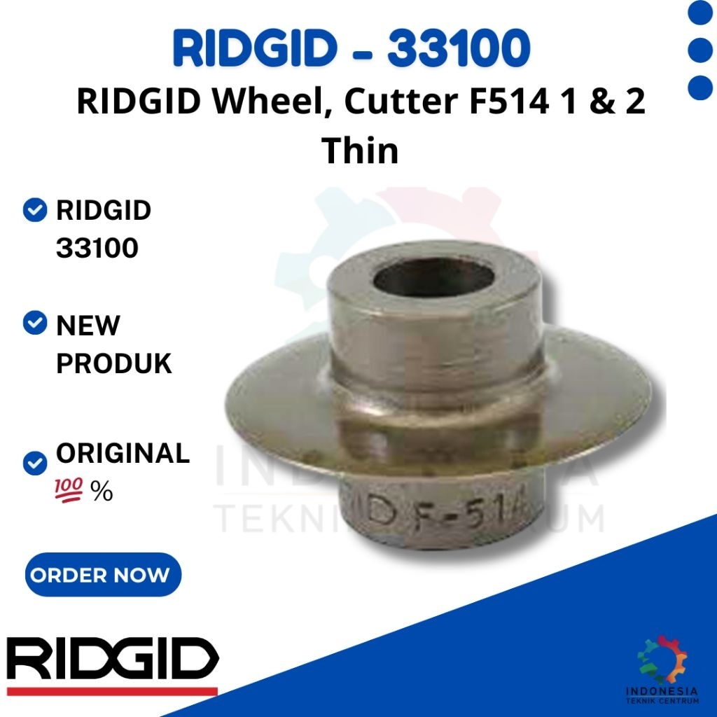 RIDGID Wheel, Cutter F514 1 & 2 Thin-33100