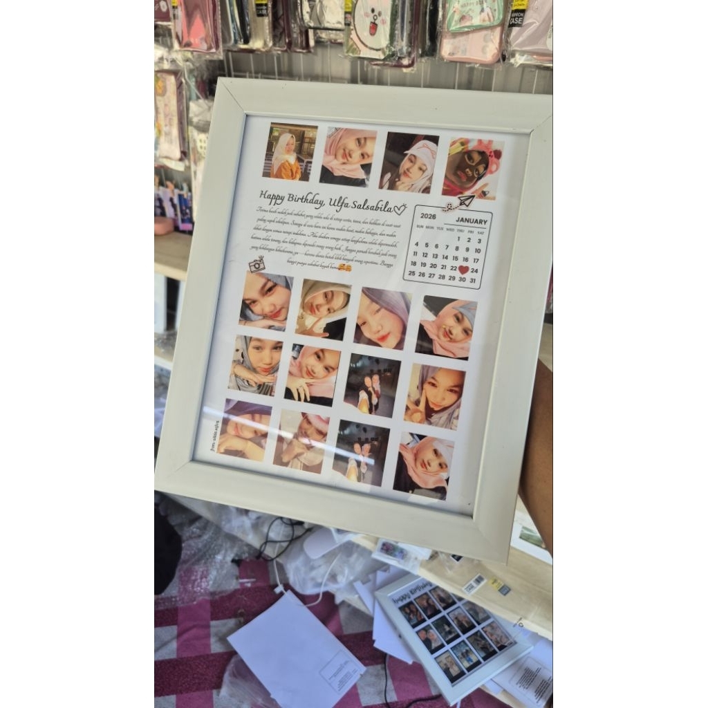 foto costum bingkai 20x25cm