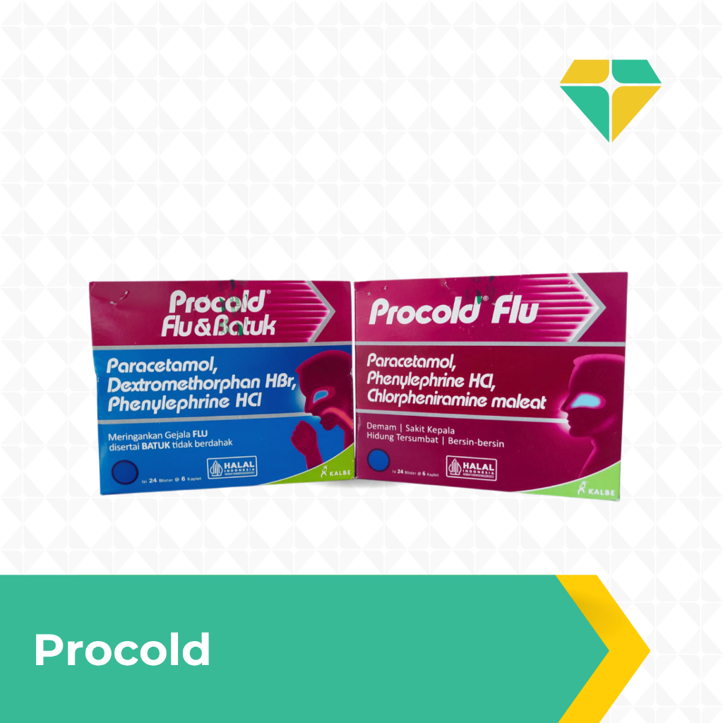 Procold Flu | Procold Flu Dan Batuk - 1 Blister isi 6 Kaplet
