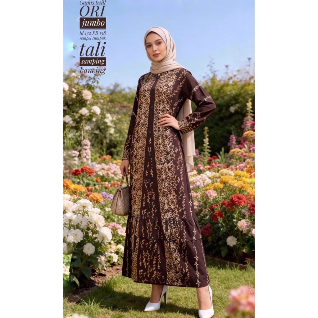 Gamis twill jumbo ld 130.gamis twill asli.gamis twill cap jumbo