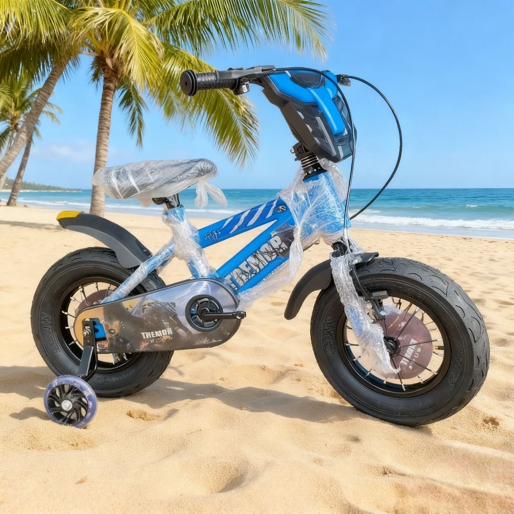 sepeda anak BMX 12 in ban bisa pompa angin roda empat 2-5 tahun