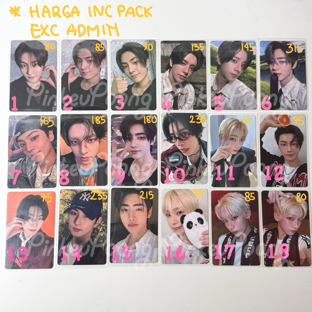 READY PC PHOTOCARD OFFICIAL ENHYPEN POB ROMANCE UNTOLD DAYDREAM YZY KAKAO QINGDAO SUNGHOON GITDAS