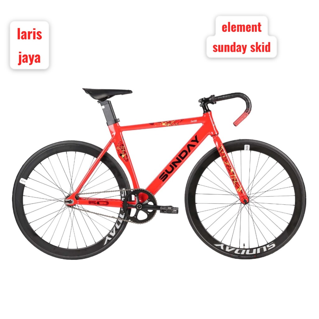 Element sepeda fixie frc50 Sunday skid 700c SEPEDA FIXIE ELEMENT SUNDAY SKID FRAME ALLOY REM DOLTRAP