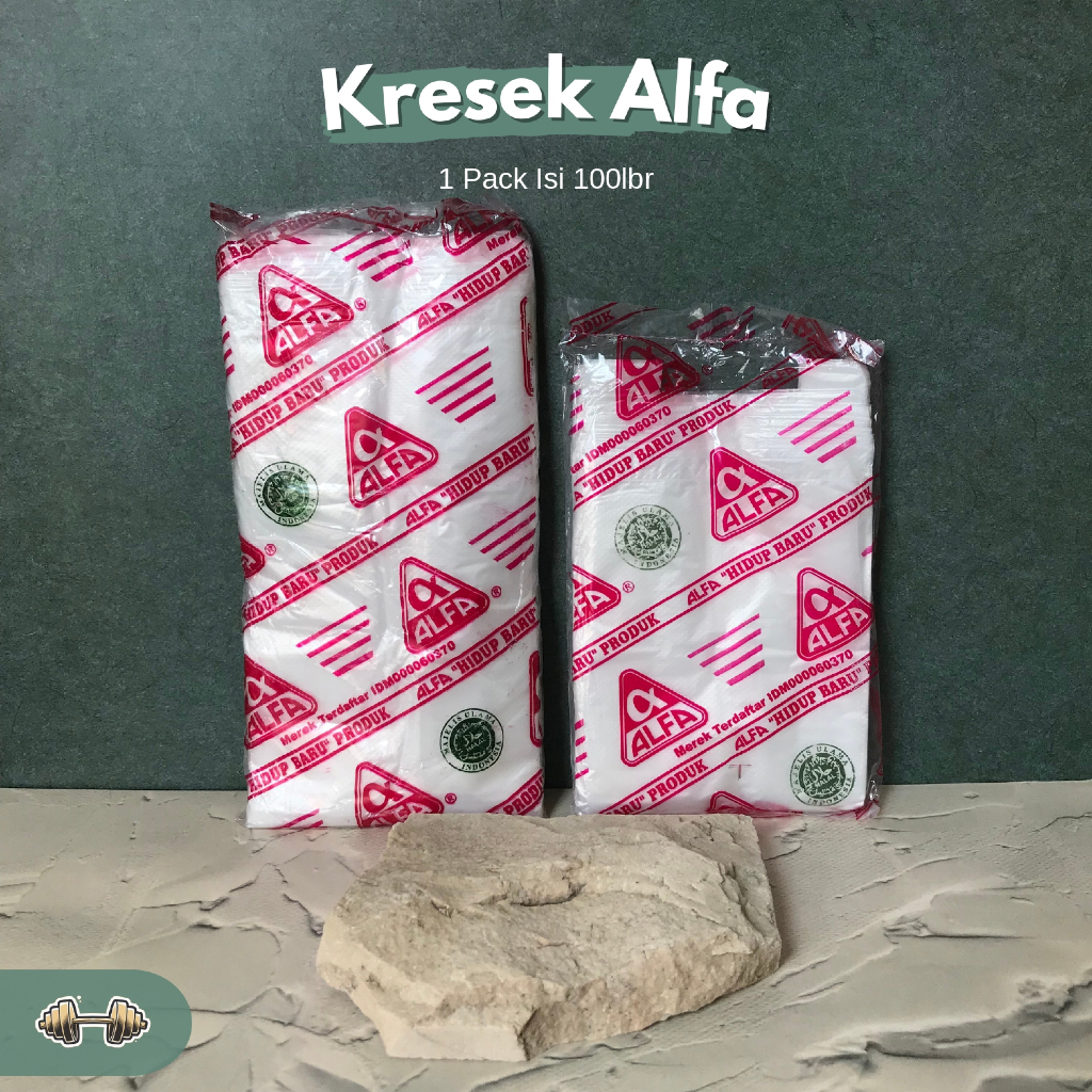 [PACK] Kresek Plastik Alfa 1 Cup 2 Cup Transparan Food Grade / Kresek 1 Gelas 2 Gelas Minuman Tumpuk
