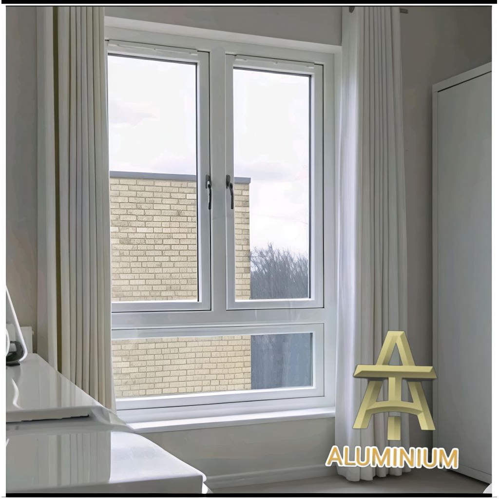 jendela 100x120 Aluminium ( Atas jendela,bawah kacamati)